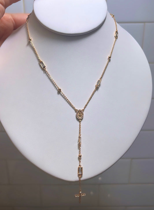 Rose Gold Crystal Rosary