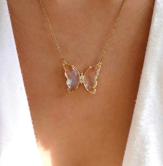 Crystal Butterfly Necklace